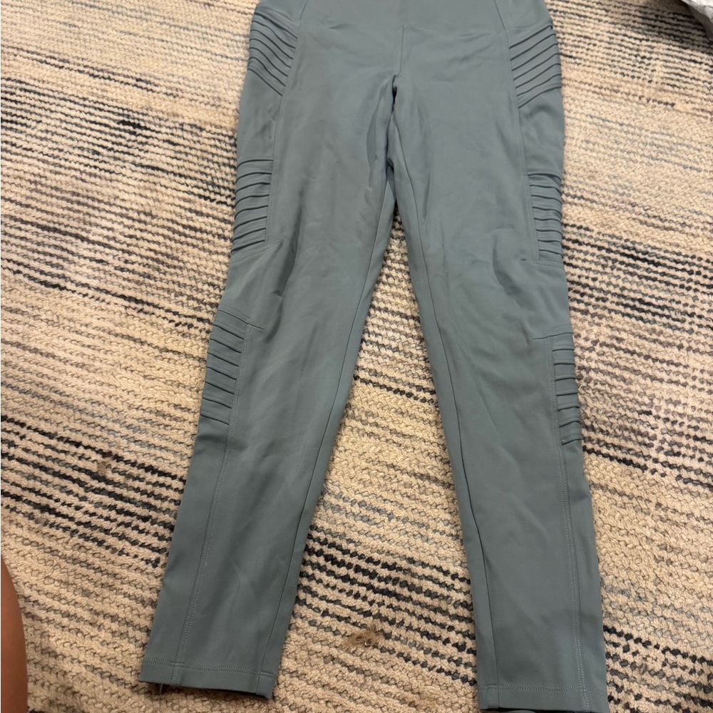 Athleta Delaney Moto Tight Minimalistic Grey